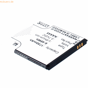 4021499385436 - Akku für Kazam Trooper X45 Li-Ion 37 Volt 1750 mAh schwarz