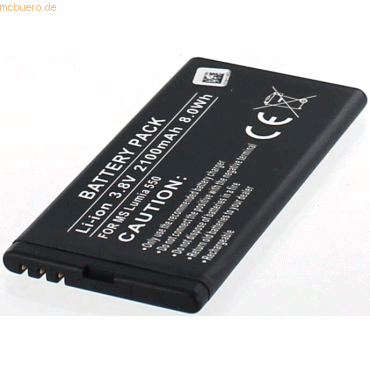 4021499386600 - Akku für Microsoft LUMIA 550 Li-Ion 38 Volt 1800 mAh schwarz