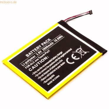 4021499386921 - Akku für Alcatel TLP028AD Li-Pol 38 Volt 2800 mAh schwarz