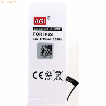 4021499387041 - Akku für Apple APN616-00036 Li-Pol 38 Volt 1715 mAh schwarz