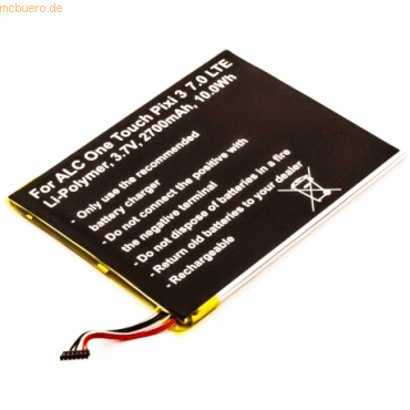 4021499391390 - Akku für Alcatel TLP028A2 Li-Pol 37 Volt 2700 mAh schwarz