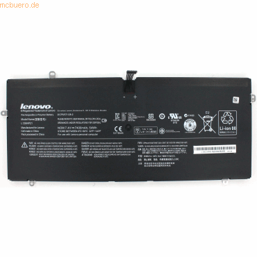 4021499395268 - Akku für YOGA 2 PRO 13 Li-Pol 74 Volt 7400 mAh schwarz
