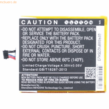 4021499445604 - Akku für Medion CA366069HV Li-Pol 38 Volt 2150 mAh schwarz