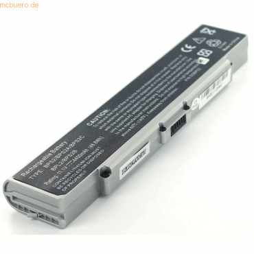 4021499476851 - Akku für Sony VGN-FE28 Li-Ion 111 Volt 4400 mAh silberfarben