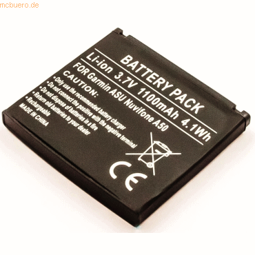 4021499481657 - Akku für Garmin-asus nüvifone A50 Li-Ion 37 Volt 1050 mAh Schwar