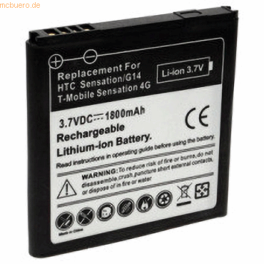 4021499483019 - Akku für Htc Titan Li-Ion 37 Volt 1300 mAh Schwarz