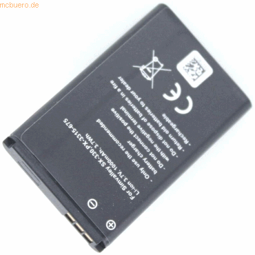 4021499483224 - Akku für Olympia Caro Li-Ion 37 Volt 1000 mAh Schwarz