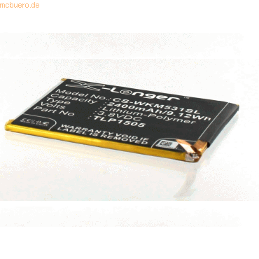 4021499494510 - Akku für Wiko Ridge 4G Li-Pol 38 Volt 2400 mAh Schwarz 4021499494510 - Akku für Wiko Ridge 4G Li-Pol 38 Volt 2400 mAh Schwarz