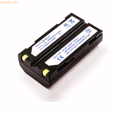 4021499559967 - Akku für Pentax D-LI1 Li-Ion 74 Volt 2000 mAh Schwarz