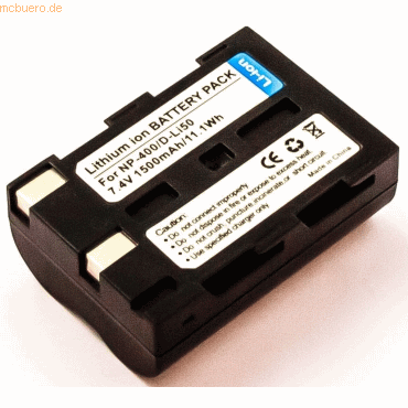 4021499560550 - Akku für Sigma SD14 Li-Ion 74 Volt 1400 mAh Schwarz