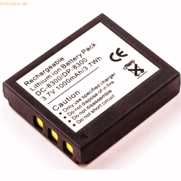 4021499561809 - Akku für Rollei Prego DP8330 Li-Ion 37 Volt 1000 mAh Schwarz