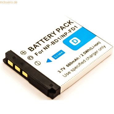 4021499562578 - Akku für Sony DSC-T900 Li-Ion 37 Volt 680 mAh Grau