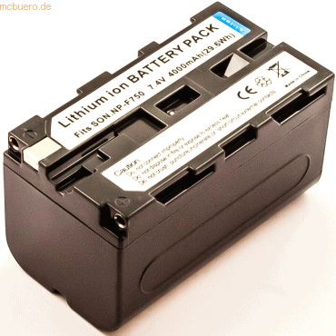 k.A. Akku für Sony HXR-NX3 Li-Ion 7,4 Volt 4000 mAh schwarz