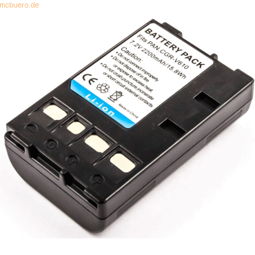 4021499571297 - Akku für Panasonic NV-VZ10 Li-Ion 72 Volt 2000 mAh Schwarz 4021499571297 - Akku für Panasonic NV-VZ10 Li-Ion 72 Volt 2000 mAh Schwarz