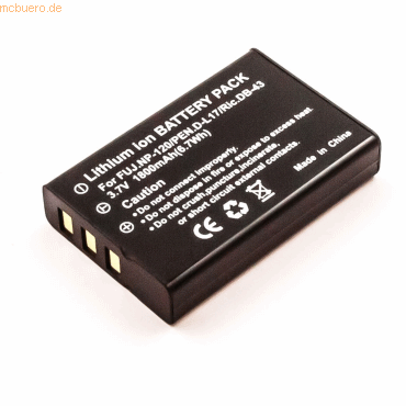 4021499573062 - Akku für Kyocera yashica CMH50 Li-Ion 37 Volt 1600 mAh Schwarz