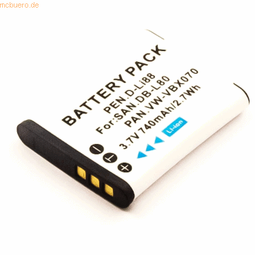 4021499573796 - Akku für Sanyo Xacti VPC-X1200 Li-Ion 37 Volt 620 mAh Schwarz 4021499573796 - Akku für Sanyo Xacti VPC-X1200 Li-Ion 37 Volt 620 mAh Schwarz
