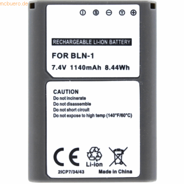 4021499575134 - Akku für Olympus OM-D E-M5 Li-Ion 74 Volt 1020 mAh Grau 4021499575134 - Akku für Olympus OM-D E-M5 Li-Ion 74 Volt 1020 mAh Grau