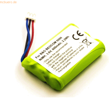 4021499576353 - Akku für Bang & Olufsen BeoCom 6000 NiMH 36 Volt 600 mAh Grün