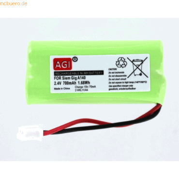 4021499576582 - Akku für Telekom FT585 NiMH 24 Volt 650 mAh Grün