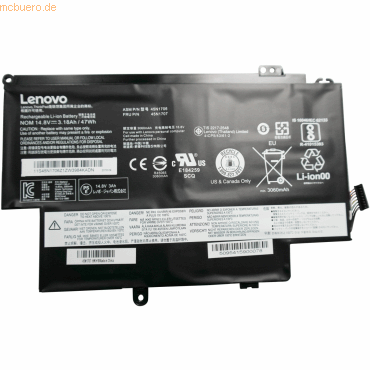 4021499580336 - Akku für THINKPAD S1 YOGA Li-Pol 148 Volt 3150 mAh schw 4021499580336 - Akku für THINKPAD S1 YOGA Li-Pol 148 Volt 3150 mAh schw