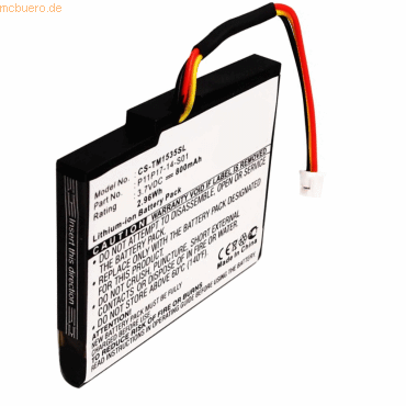 4021499580602 - Akku für Tomtom Via 1535TM Li-Ion 37 Volt 800 mAh Schwarz