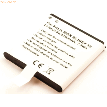 4021499580732 - Akku für Falk IBEX 32 Li-Ion 37 Volt 1800 mAh Schwarz 4021499580732 - Akku für Falk IBEX 32 Li-Ion 37 Volt 1800 mAh Schwarz