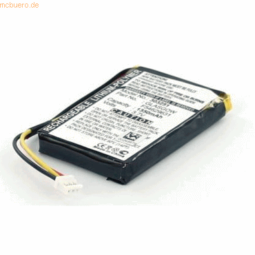 4021499580961 - Akku für Tomtom One V1 Glasgow Li-Pol 37 Volt 1200 mAh Schwarz