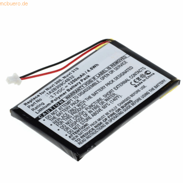 4021499581180 - Akku für Garmin nüvi 360 Li-Pol 37 Volt 1250 mAh Schwarz