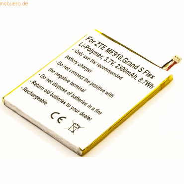 4021499592766 - Akku für Zte Grand S Flex Li-Pol 37 Volt 2300 mAh gelb