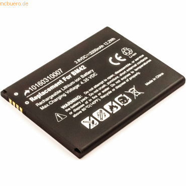 4021499597754 - Akku für Xiaomi BM42 Li-Ion 38 Volt 3200 mAh schwarz