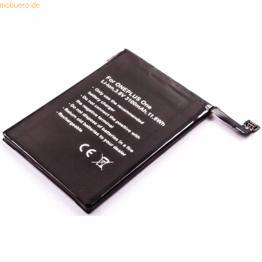 4021499597884 - Akku für Oneplus BLP571 Li-Ion 38 Volt 3100 mAh schwarz