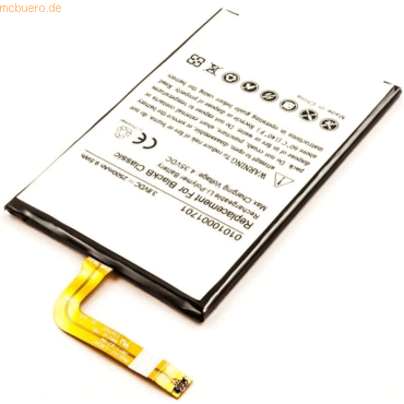 4021499597907 - Akku für Blackberry BPCLS00001B Li-Pol 38 Volt 2500 mAh schwarz