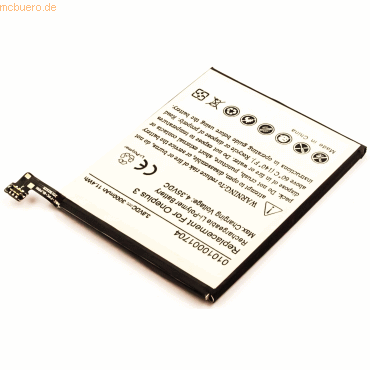 4021499597921 - Akku für Oneplus BLP613 Li-Pol 38 Volt 3000 mAh schwarz