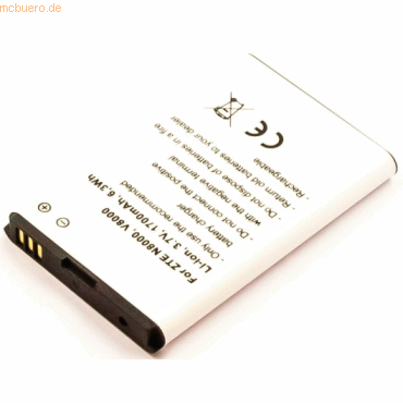 4021499598843 - Akku für Zte N8000 Li-Ion 37 Volt 1700 mAh weiß