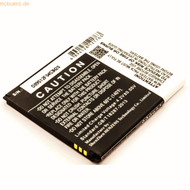 4021499602564 - Akku für Alcatel TLi014C7 Li-Ion 37 Volt 1400 mAh weiß