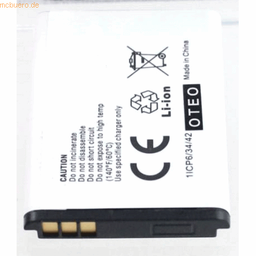 4021499605091 - Akku für Ivl DV109 Li-Ion 37 Volt 720 mAh schwarz