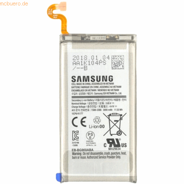 4021499605466 - Akku für Galaxy S9 Li-Ion 385 Volt 3000 mAh silberfar 4021499605466 - Akku für Galaxy S9 Li-Ion 385 Volt 3000 mAh silberfar