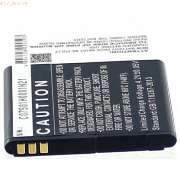 4021499657335 - Akku für Wiko Kar 2 Li-Ion 37 Volt 950 mAh schwarz