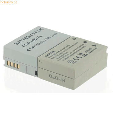 4021499068681 - Akku für Canon PowerShot SX30IS Li-Ion 74 Volt 750 mAh grau 4021499068681 - Akku für Canon PowerShot SX30IS Li-Ion 74 Volt 750 mAh grau