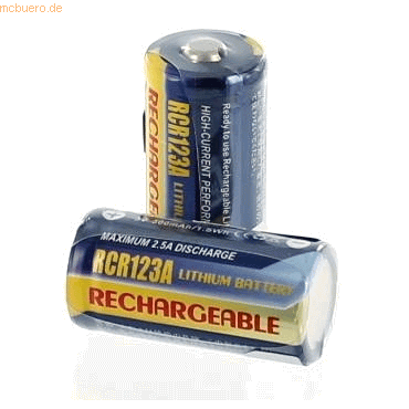 4021499905009 - Akku für Universal CR 123 A Li-Ion 3 Volt 500 mAh schwarz 4021499905009 - Akku für Universal CR 123 A Li-Ion 3 Volt 500 mAh schwarz