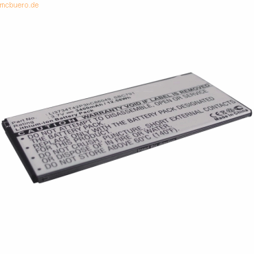 4021499972728 - Akku für Zte SBC791 Li-Ion 37 Volt 3400 mAh