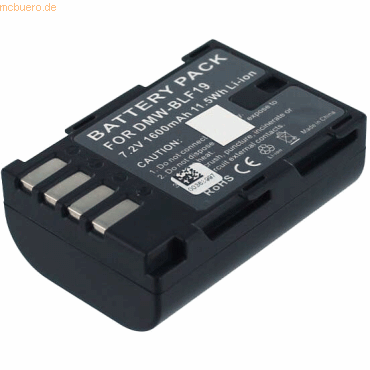 4021499984639 - Akku für Panasonic DMW-BLF19E Li-Ion 74 Volt 1200 mAh schwarz