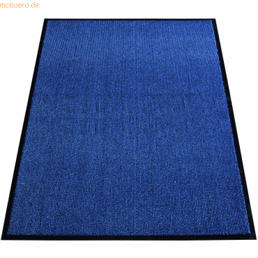 4260061894833 - Schmutzfangmatte Eazycare Econ für Innenbereiche UV-resistent melierte Oberfläche rutschfester Vinylrücken L 1800 x B 1200 mm PP blau