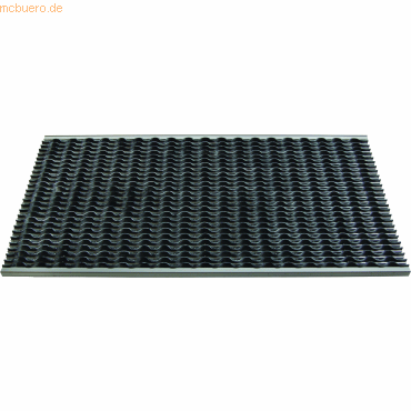 4260061893867 - Schmutzfangmatte Eazycare Wave 985x585cm aluminium schwarz 4260061893867 - Schmutzfangmatte Eazycare Wave 985x585cm aluminium schwarz
