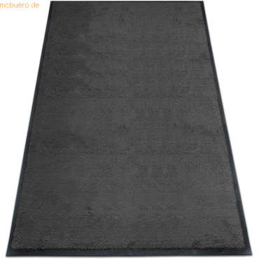 4260698251948 - Schmutzfangmatte miltex Eazycare Style eckig antistatisch UV-beständig waschbar High-Twist-Nylon & Niltrilgummi 850 x 1500 mm schwarzgrau