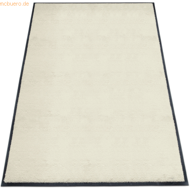 4260698252983 - Schmutzfangmatte miltex Eazycare Style eckig antistatisch UV-beständig waschbar High-Twist-Nylon & Niltrilgummi 1200 x 2000 mm perlweiß