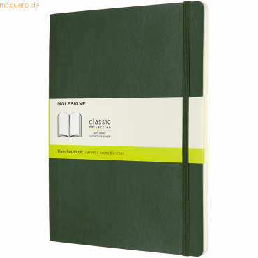 Moleskine Notizbuch XL 19x25cm blanko Softcover myrtengrün
