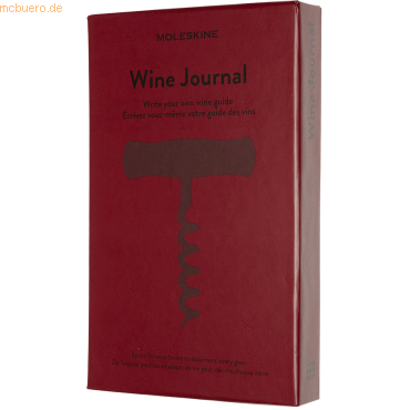 Moleskine Notizbuch Passion Journal Large A5 Wein Hardcover 200 Blatt
