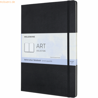 Moleskine Aquarell-Notizbuch A4 200g/qm 30 Blatt Hardcover schwarz