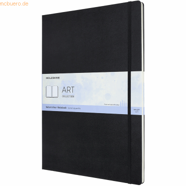 Moleskine Aquarell-Notizbuch A3 200g/qm 30 Blatt Hardcover schwarz